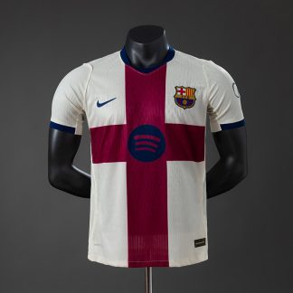 Barcelona 2026/27 Fjärdetröja Herr Spelarversion Beige Fotbollströja