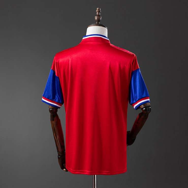 Bayern München 1993/95 Retro Hemmatröja Herr Röd Blå och Vit Fotbollströja