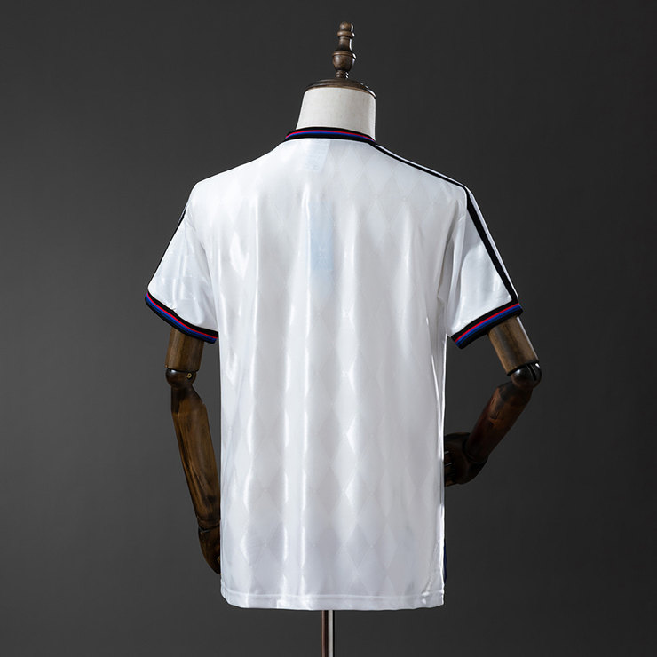 Bayern München 1996/98 Retro Bortatröja Herr Vit Fotbollströja