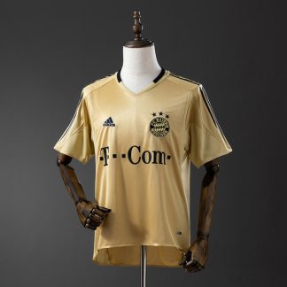Bayern München 2004/05 Retro Bortatröja Herr Guld och Svart Fotbollströja