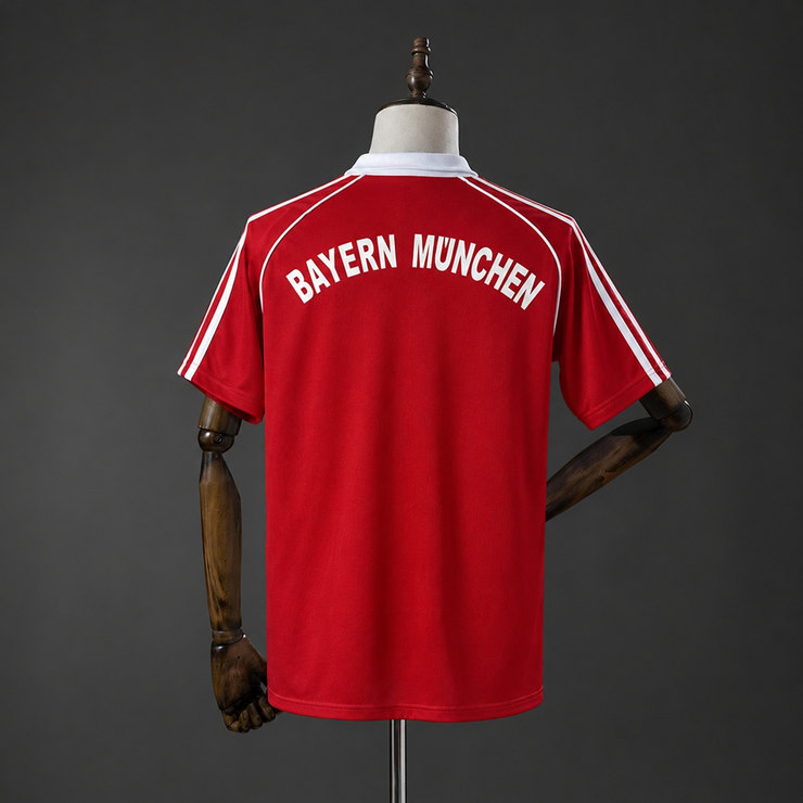 Bayern München 2005/06 Retro Hemmatröja Herr Röd och Vit Fotbollströja