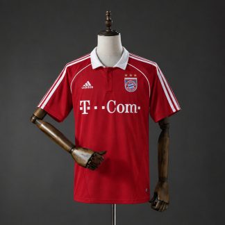 Bayern München 2005/06 Retro Hemmatröja Herr Röd och Vit Fotbollströja