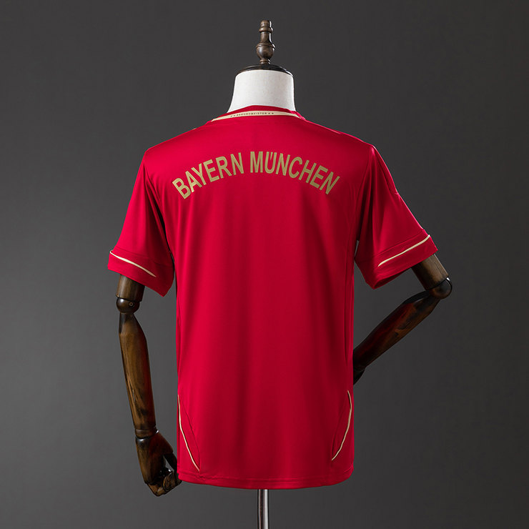 Bayern München 2012/13 Retro Hemmatröja Herr Röd och Vit Fotbollströja