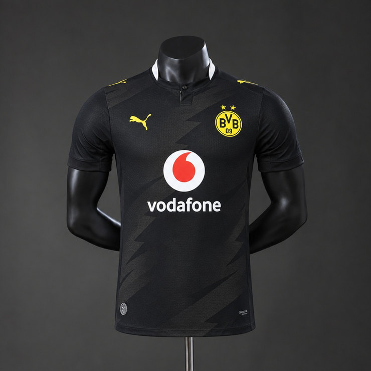 Borussia Dortmund 2026/27 Bortatröja Herr Spelarversion Svart Fotbollströja
