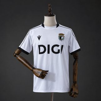 Burgos CF 2026/27 Hemmatröja Herr Vit och Svart Fotbollströja