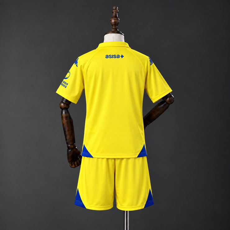 Cádiz CF 2026/27 Hemmaställ Barn Gul och Blå med Shorts