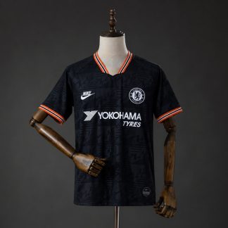 Chelsea 2019/20 Retro Tredjetröja Herr Svart Fotbollströja