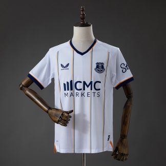Everton 2026/27 Bortatröja Herr Vit Blå och Bärnstensgul Fotbollströja