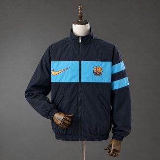 FC Barcelona 2026/27 i96 Trackjacka Herr Svart Grön och Gul Vindjacka
