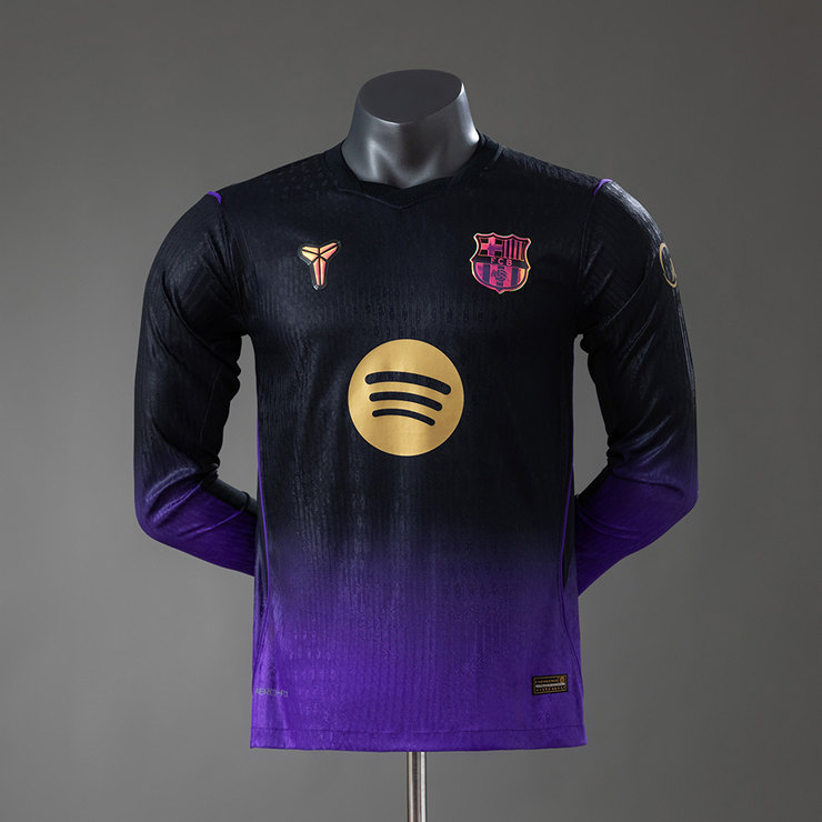 FC Barcelona x Kobe Bryant 2026/27 Bortatröja Spelarversion Herr Långärmad Fotbollströja