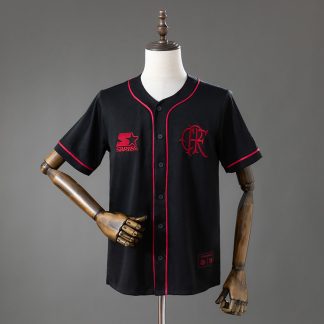 Flamengo 2026/27 CRF Starter Baseballtröja Herr Svart Röd Fotbollströja