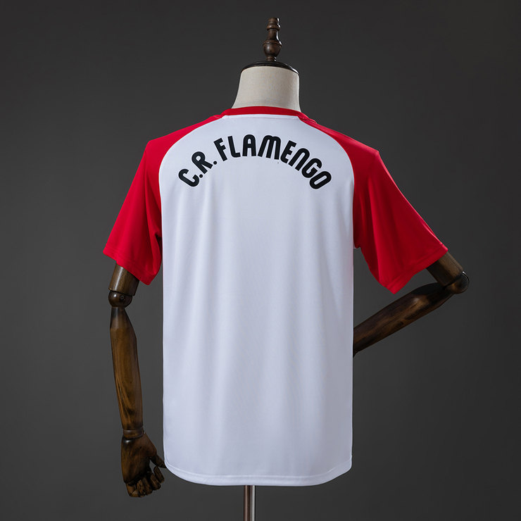 Flamengo 2026/27 Tredje Uppvärmningströja Herr Vit och Röd Fotbollströja