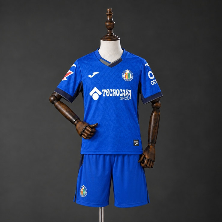 Getafe CF 2026/27 Hemmaställ Barn Kungblå och Mörkgrå med Shorts