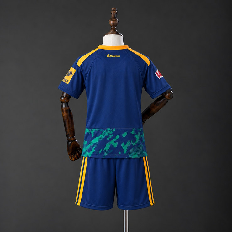Granada CF 2026/27 Bortaställ Barn Marinblå Grön och Orange med Shorts