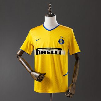 Inter Milan 2002/03 Retro Tredjetröja Herr Gul Fotbollströja