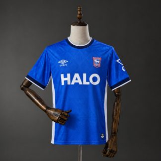 Ipswich Town 2026/27 Hemmatröja Herr Blå Vit och Marinblå Fotbollströja