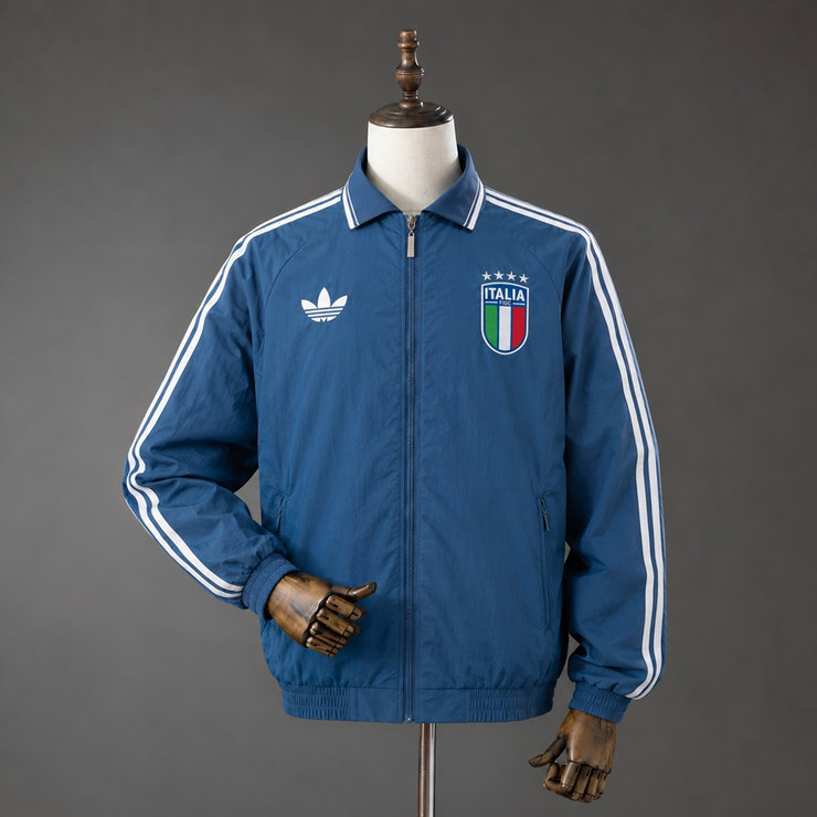Italien 2026/27 Originals Bortamatch Anthemjacka Herr Blå