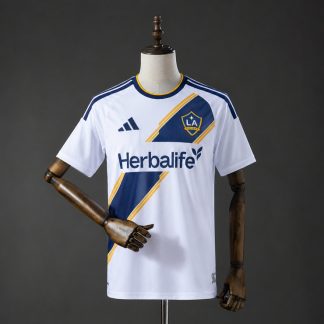 LA Galaxy 2026/27 Hemmatröja Herr Vit Marinblå och Guld Fotbollströja