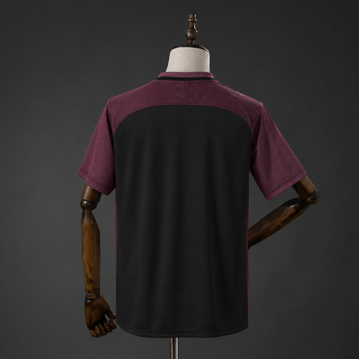 Manchester City 2016/17 Retro Tredjetröja Herr Svart Fotbollströja