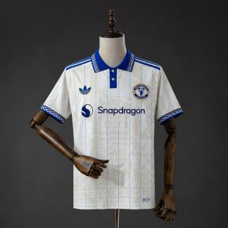 Manchester United 2026/27 Specialutgåva Fotbollströja Herr Vit och Blå