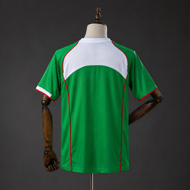 Mexiko 2004 Retro Hemmatröja Herr Grön Vit och Röd Fotbollströja
