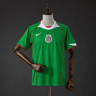 Mexiko 2004 Retro Hemmatröja Herr Grön Vit och Röd Fotbollströja