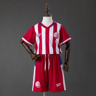 Náutico Capibaribe 2026/27 Hemmaställ Barn Röd Vit och Blå med Shorts