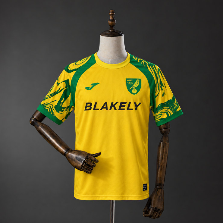Norwich City 2026/27 Hemmatröja Herr Gul och Grön Fotbollströja