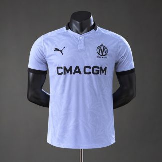 Olympique de Marseille 2026/27 Tredjetröja Herr Spelarversion Ljusblå Svart Fotbollströja