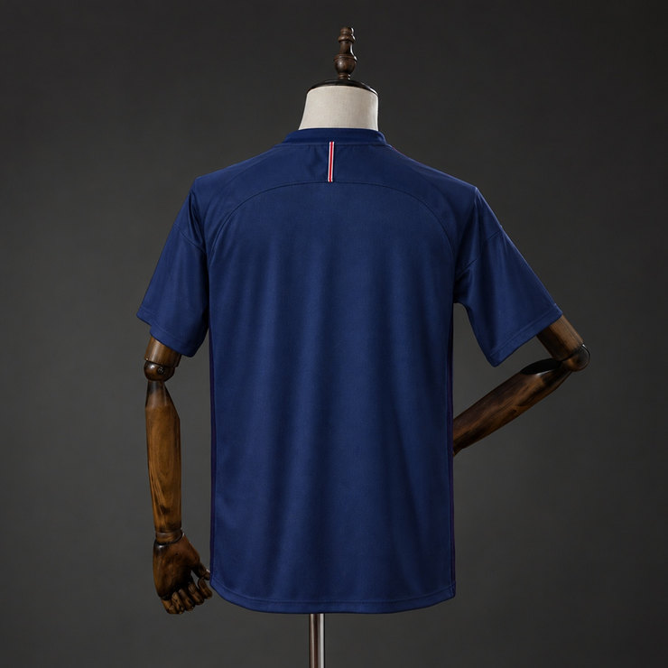 Paris Saint-Germain PSG 2016/17 Retro Hemmatröja Herr Marinblå Röd och Vit Fotbollströja
