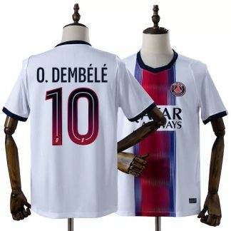 Paris Saint-Germain PSG 2026/27 Bortatröja Herr Ousmane Dembélé 10 Vit Fotbollströja