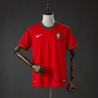 Portugal 2012 Retro Hemmatröja Herr Röd och Grön Fotbollströja