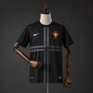 Portugal 2013 Retro Bortatröja Herr Svart Fotbollströja