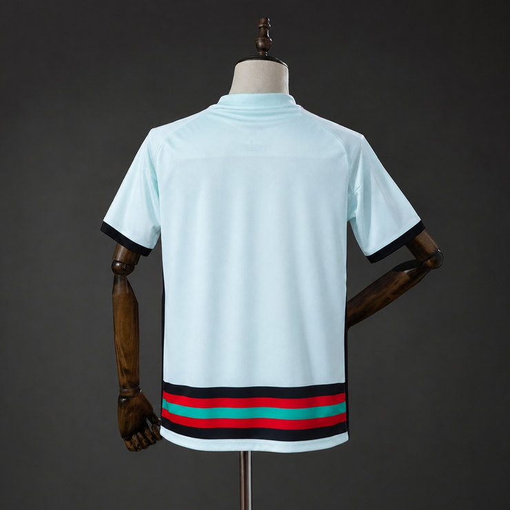 Portugal 2020 Retro Bortatröja Herr Ljusblå Fotbollströja