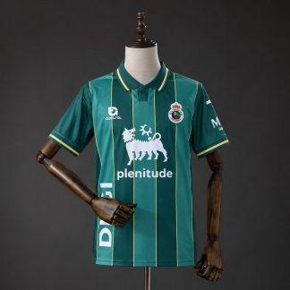 Racing de Santander 2026/27 Bortatröja Herr Mörkgrön och Guld Fotbollströja
