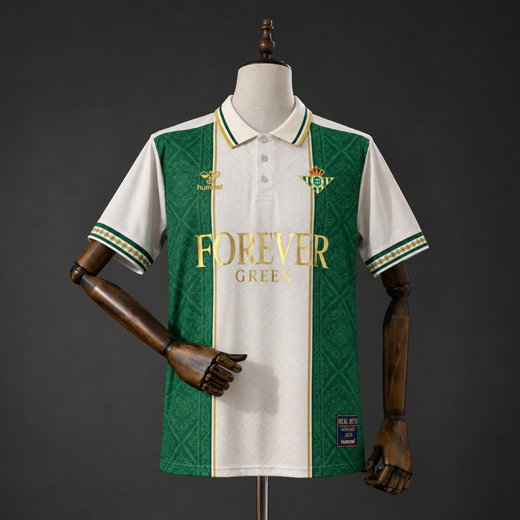 Real Betis 2026/27 Specialutgåva Herr Grön och Vit Fotbollströja