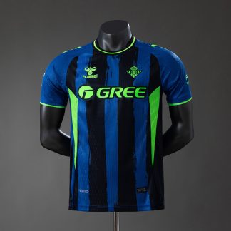 Real Betis 2026/27 Tredjetröja Spelarversion Herr Blå Svart och Limegrön Fotbollströja