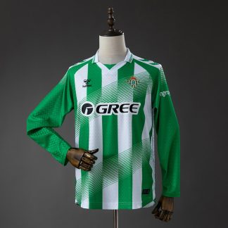 Real Betis 2026/27 UCL Hemmatröja Herr Långärmad Grön och Vit Fotbollströja