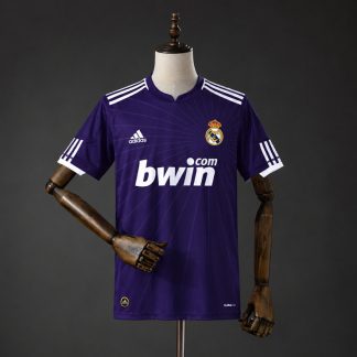 Real Madrid 2010/11 Retro Tredjetröja Herr Lila och Vit Fotbollströja