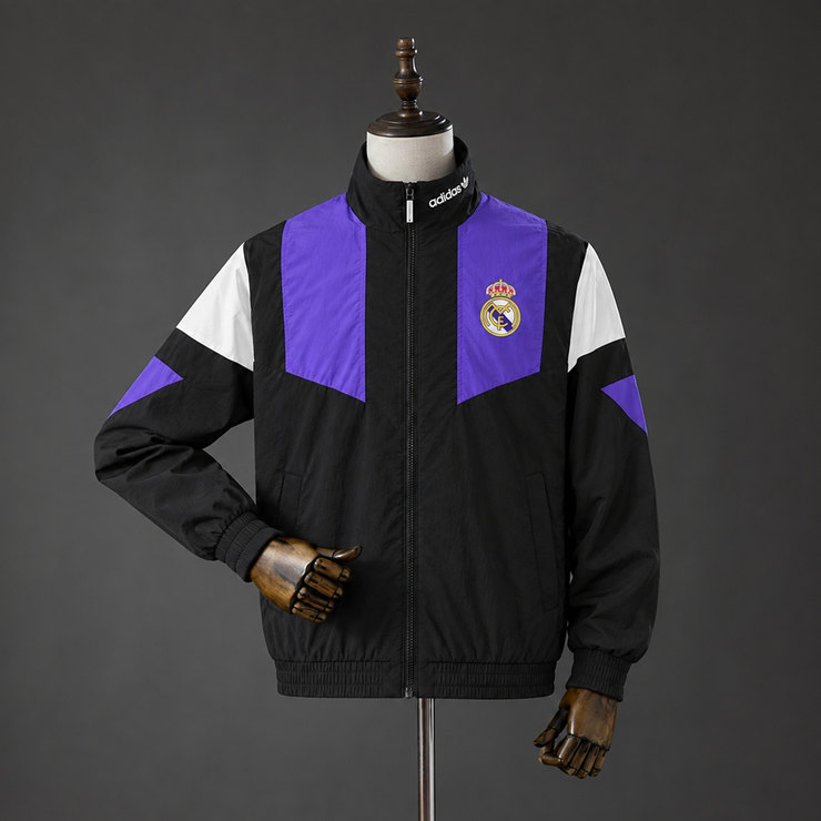 Real Madrid 2026/27 EQT Tracktop Herr Svart Fotbollströja