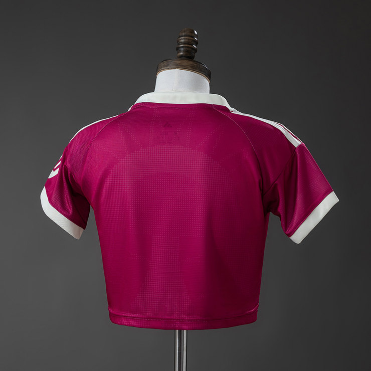 Real Madrid 2026/27 Tredjetröja Dam Cropped Rosa och Offvit Fotbollströja