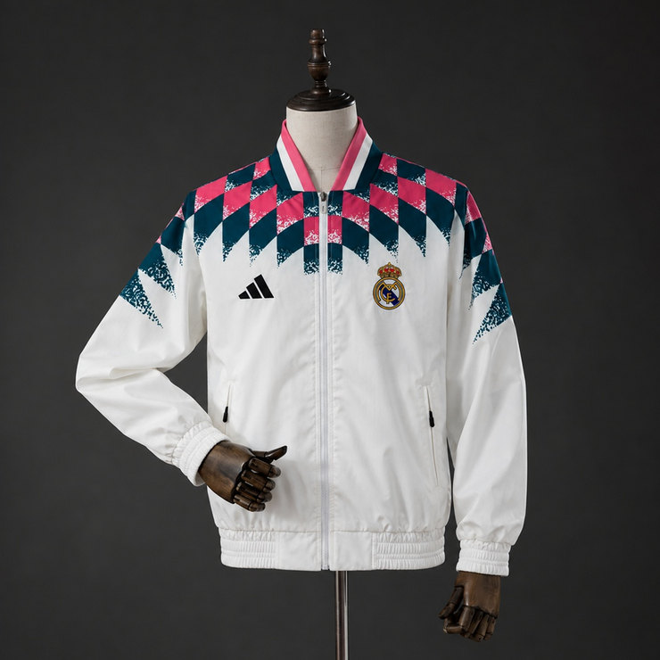 Real Madrid 2026/27 Vindjacka Herr Vit Fotbollströja