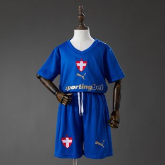 SE Palmeiras 2026/27 Tredjeställ Barn Blå och Guld med Shorts