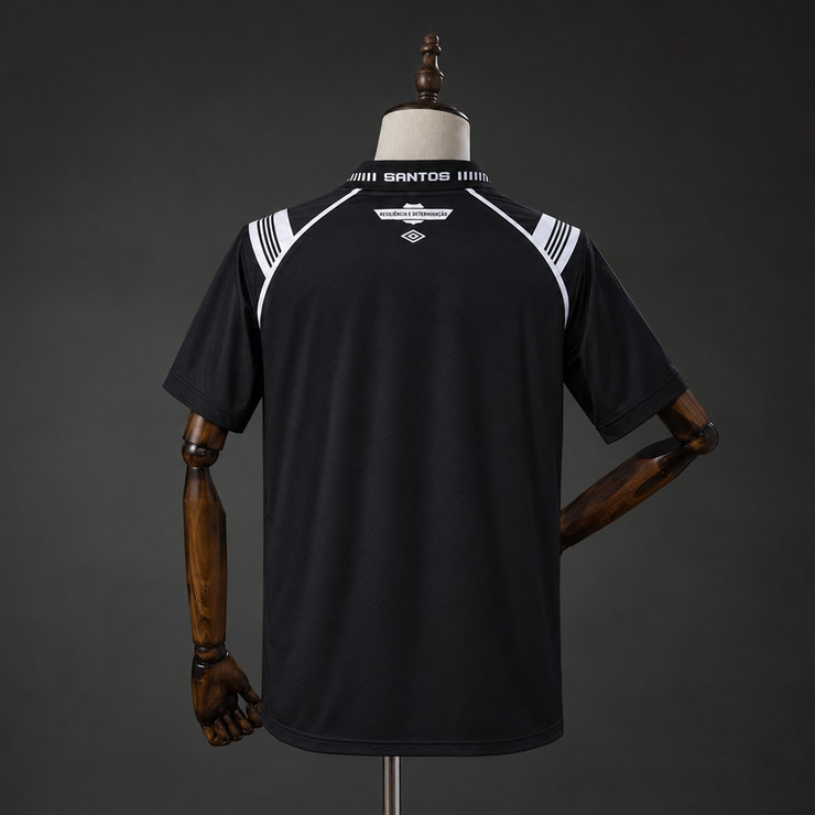 Santos FC 2026/27 Tredjetröja Herr Svart och Vit Fotbollströja