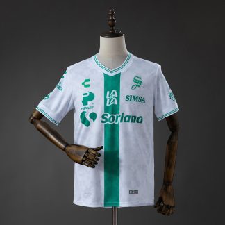 Santos Laguna 2026/27 Bortatröja Herr Vit och Grön Fotbollströja