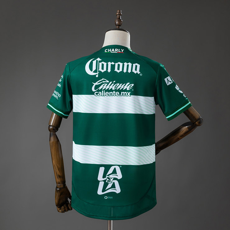 Santos Laguna 2026/27 Hemmatröja Herr Mörkgrön och Vit Fotbollströja
