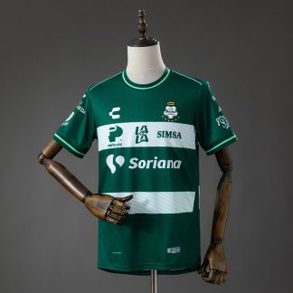 Santos Laguna 2026/27 Hemmatröja Herr Mörkgrön och Vit Fotbollströja