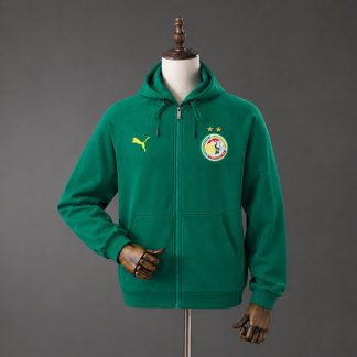 Senegal 2026 Full-Zip Huvjacka Herr Grön