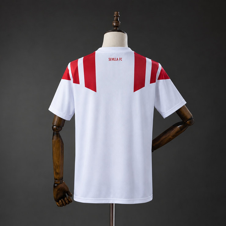 Sevilla FC 2026/27 EQT Tröja Herr Vit Röd Fotbollströja