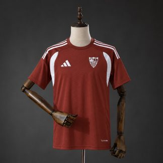 Sevilla FC 26/27 Träningströja Herr Vinröd och Vit Fotbollströja